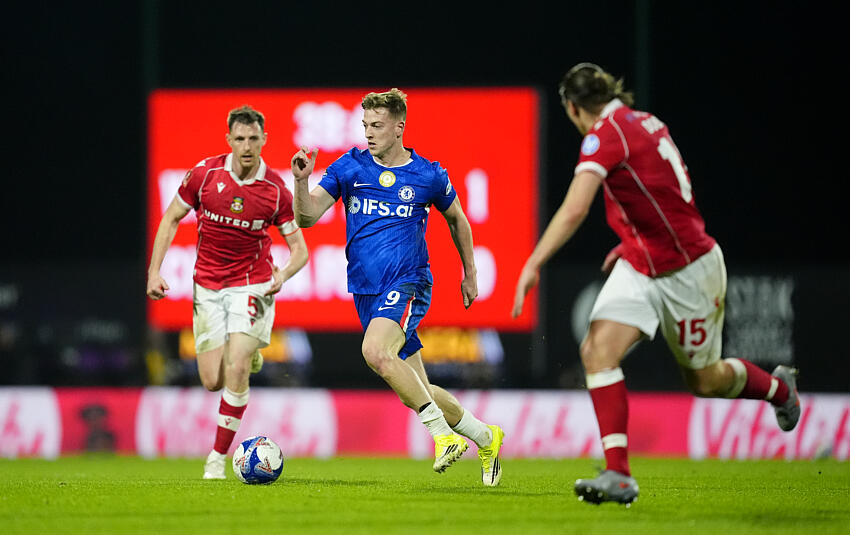 Wrexham em partida contra o Chelsea pela Copa da Inglaterra (Foto: PA Images / Icon Sport)