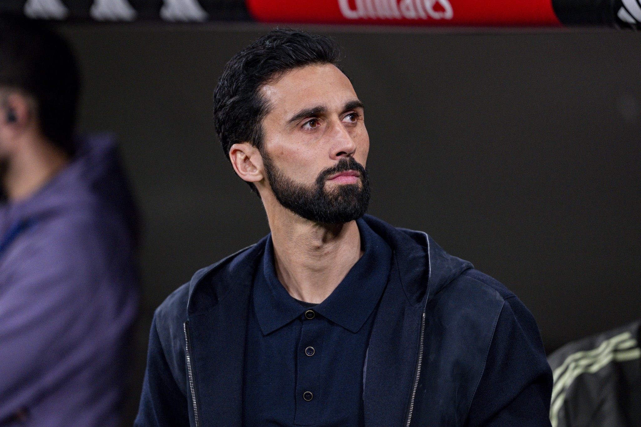 O t&eacute;cnico &Aacute;lvaro Arbeloa em jogo do Real Madrid