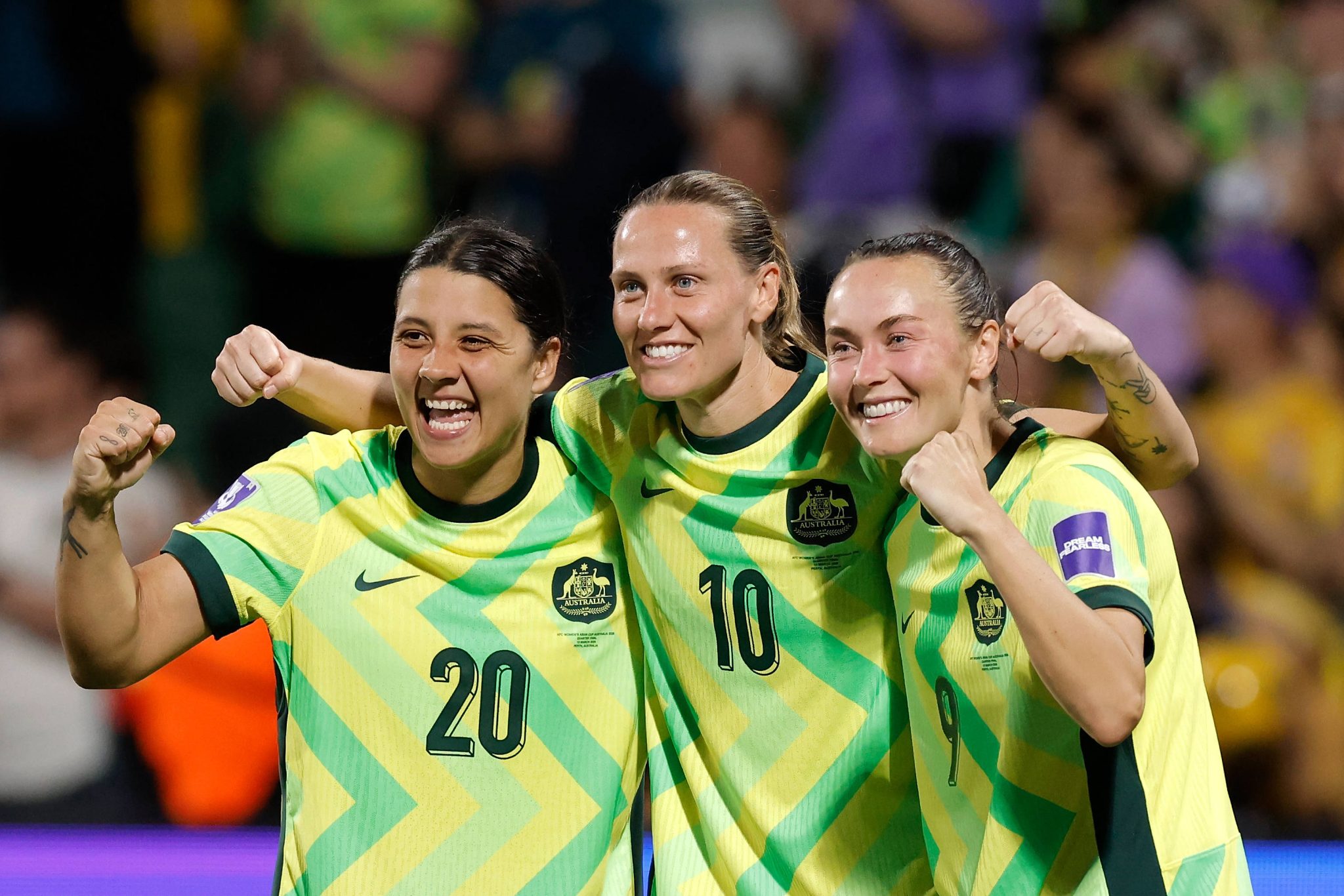 Matildas garantem vaga da Austr&aacute;lia na Copa do Mundo Feminina de 2027 (Foto: IMAGO / AAP)