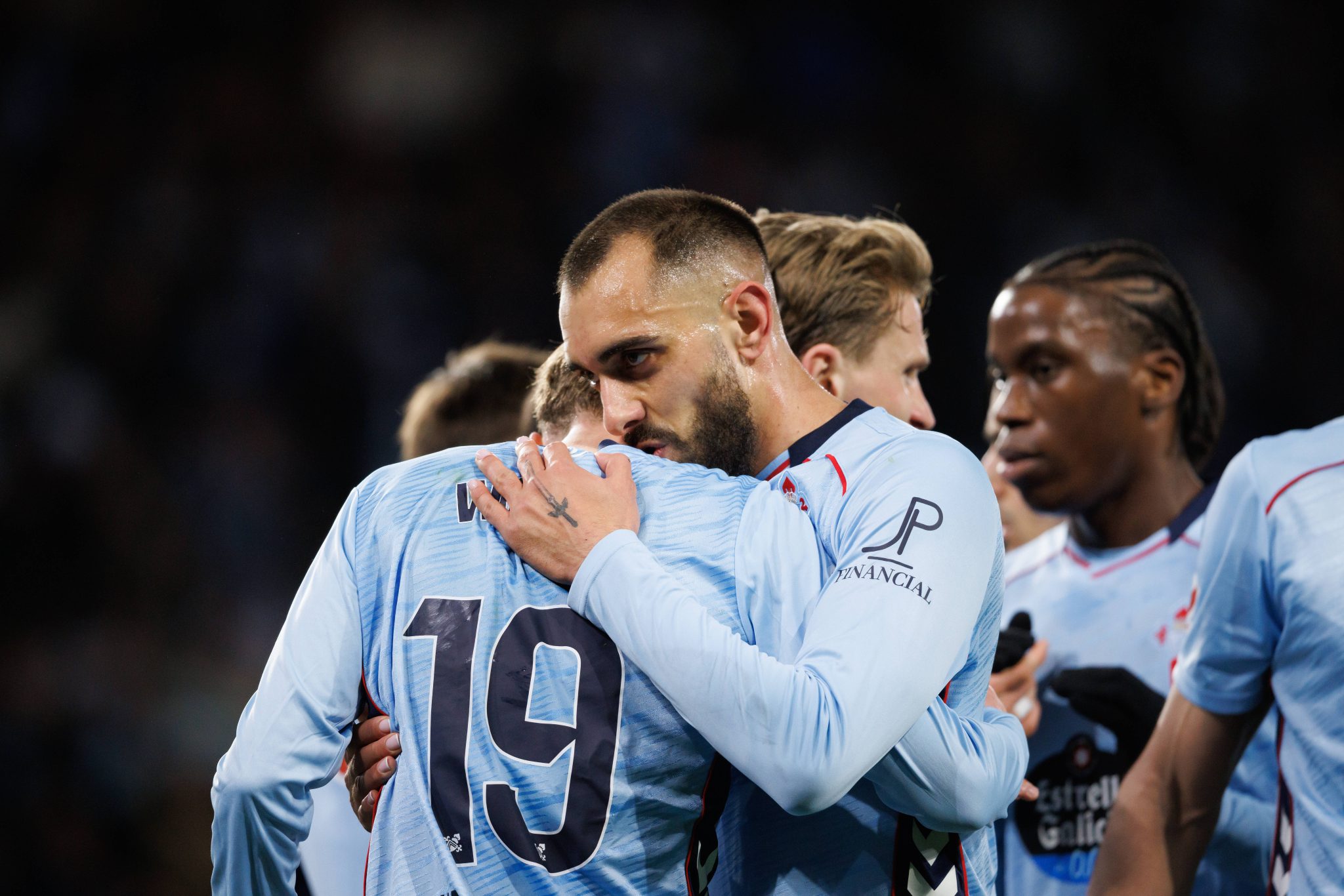 Borja Iglesias e Swedberg celebram gol do Celta