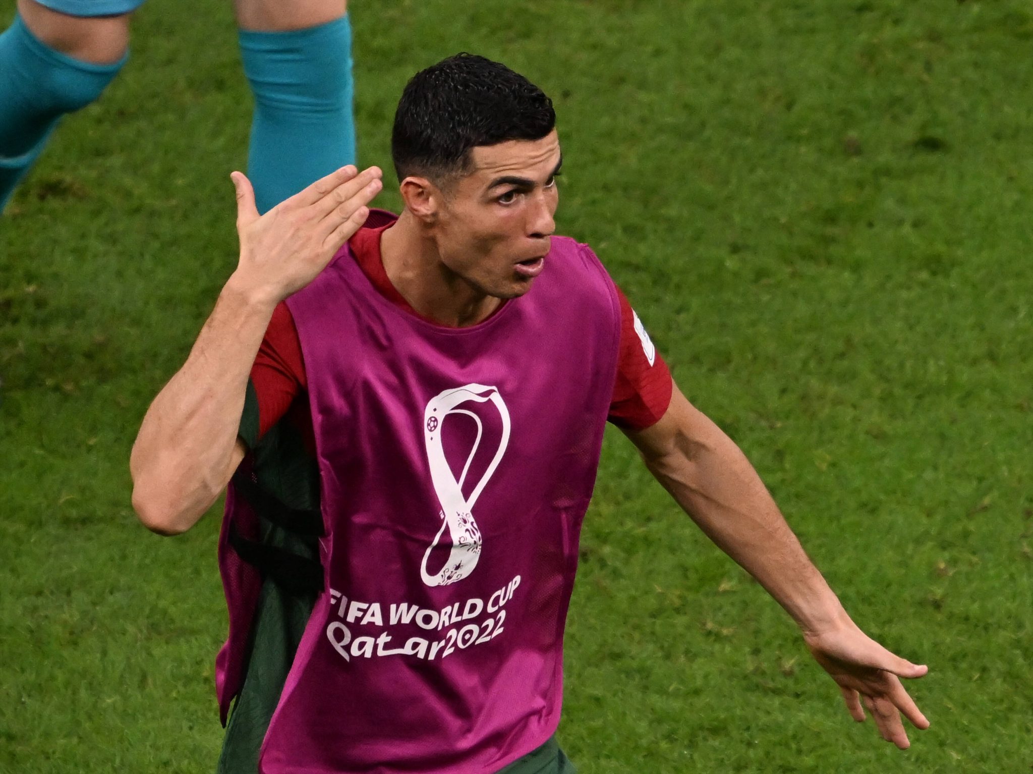 Cristiano Ronaldo por Portugal durante a Copa do Mundo no Catar (Foto: Imago/Xinhua)
