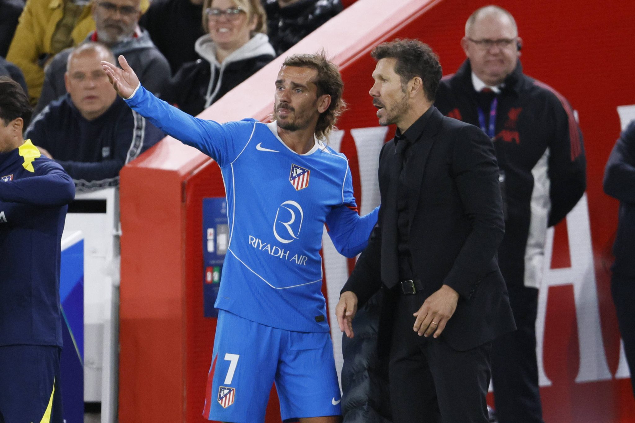 Antoine Griezmann e Diego Simeone pelo Atl&eacute;tico de Madrid (Foto: Imago)