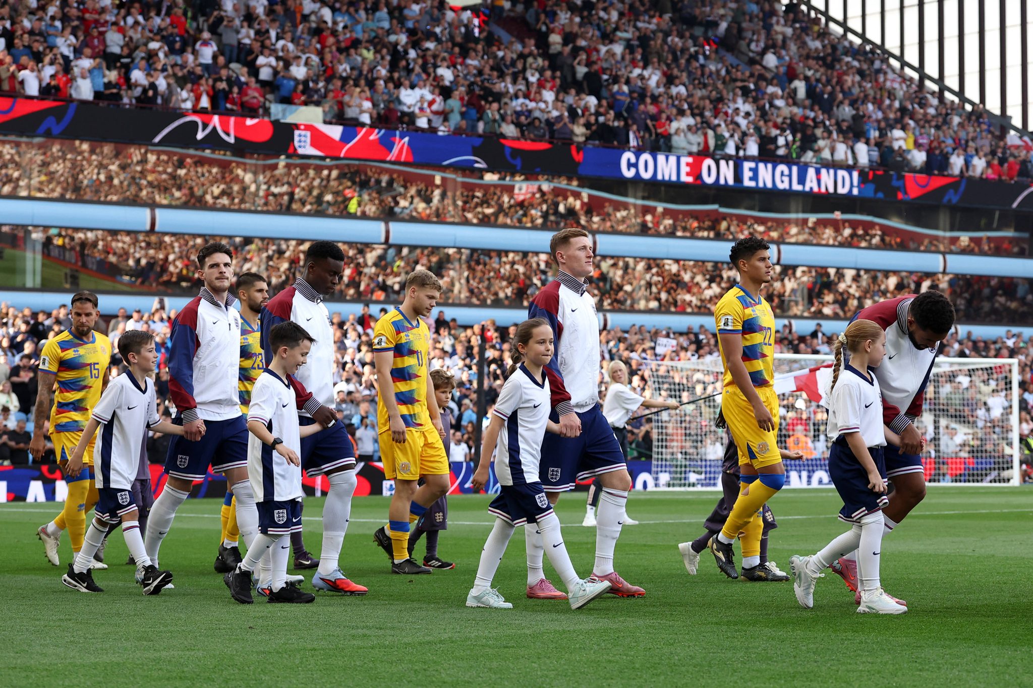 Sele&ccedil;&atilde;o Inglesa durante Eliminat&oacute;rias da Copa de 2026 (Foto: Imago)