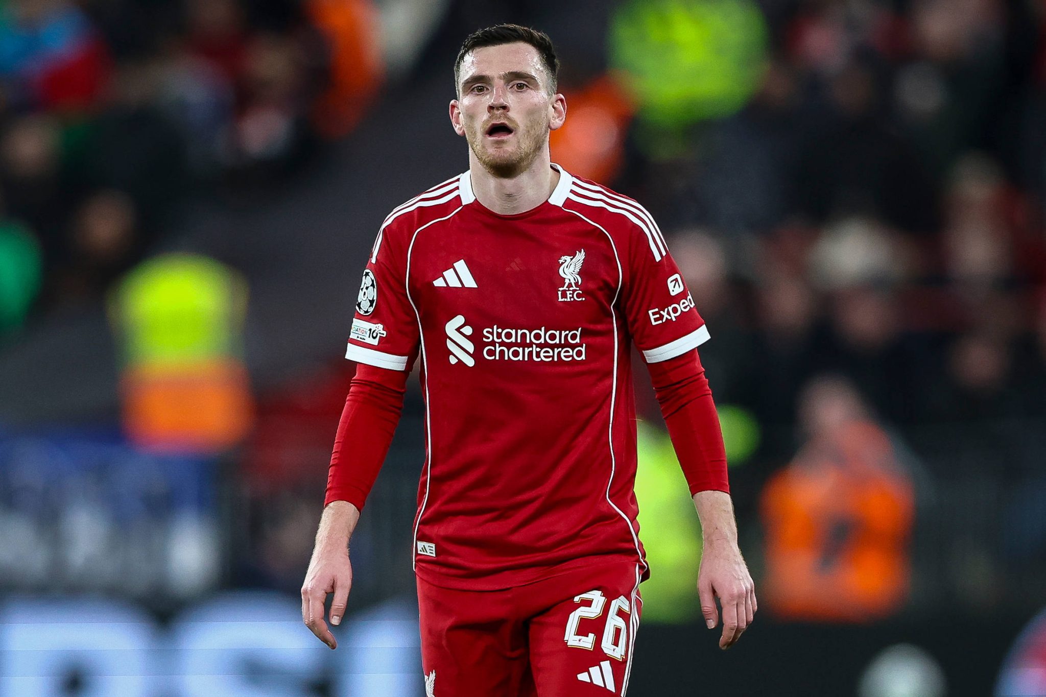 Andy Robertson durante partida pelo Liverpool (Foto: IMAGO / Crystal Pix)
