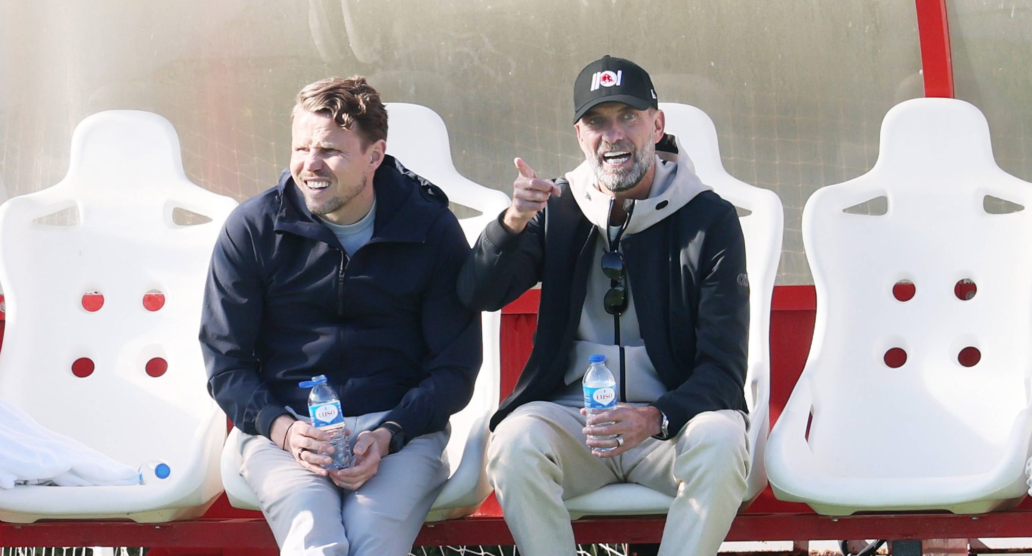 Klopp, chefe das opera&ccedil;&otilde;es globais de futebol da Red Bull, em visita ao centro de treinamento do RB Leipzig