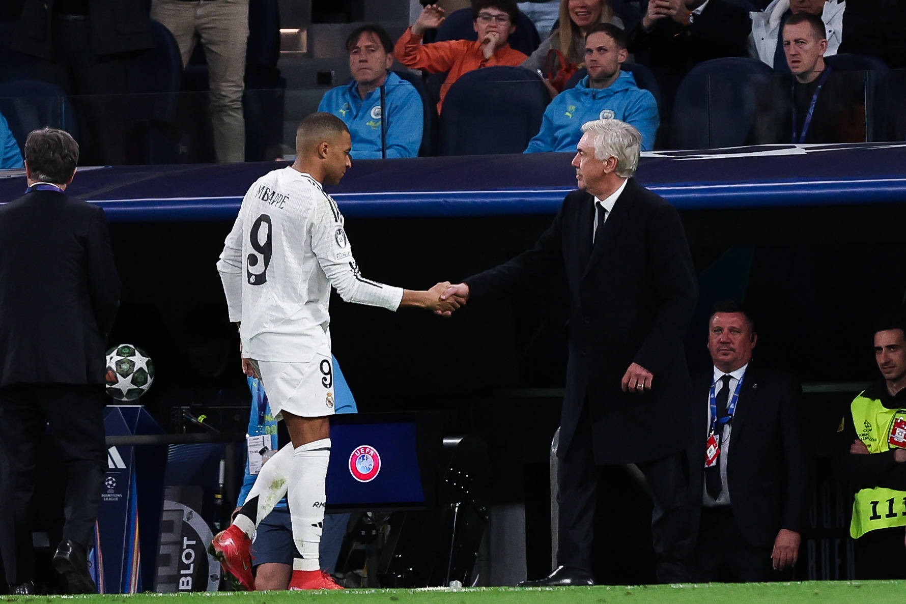 Ancelotti n&atilde;o acredita que o problema do Real Madrid seja a presen&ccedil;a de Mbapp&eacute; (Foto: Imago/ZUMA Press Wire)