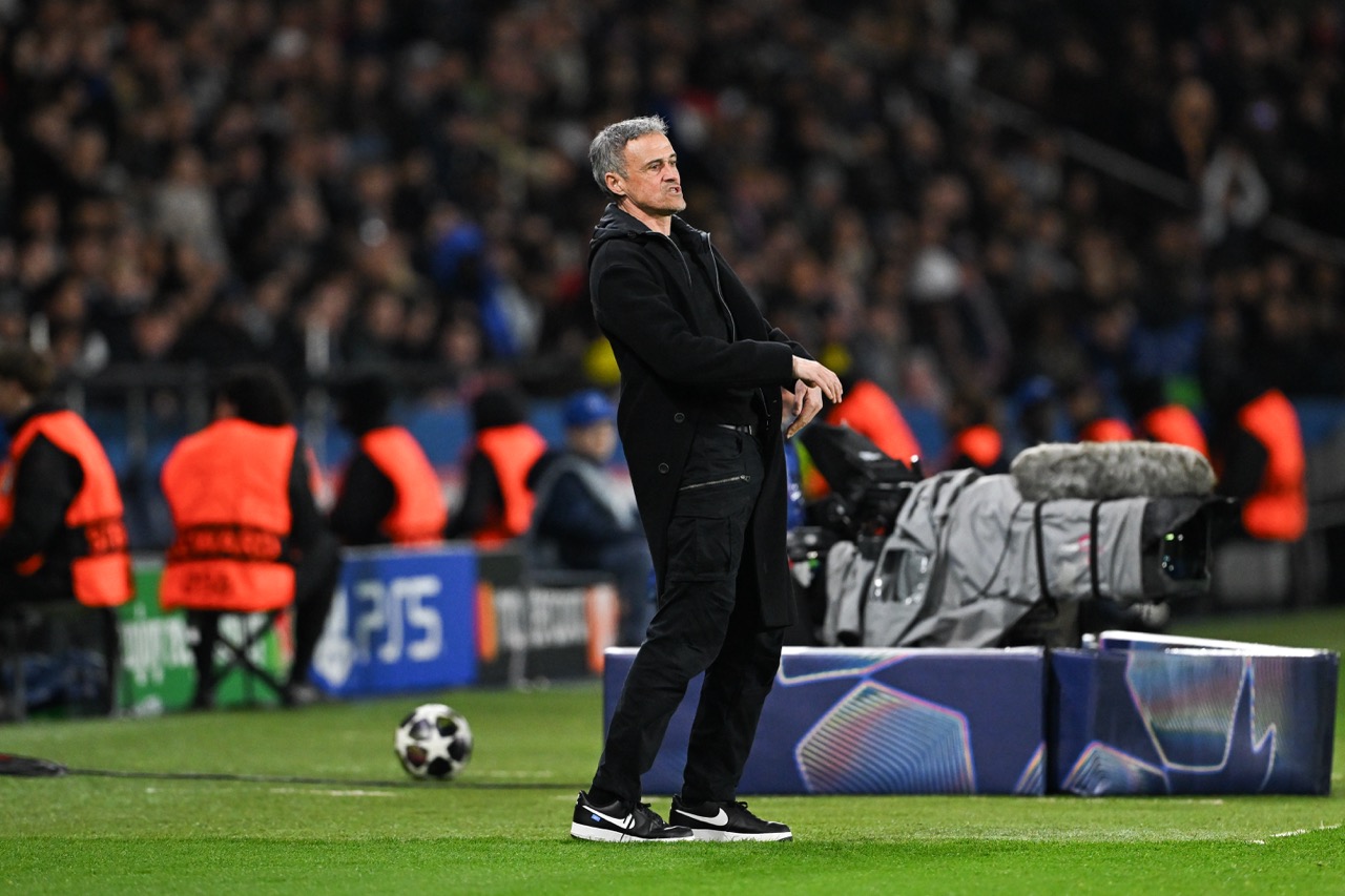 Luis Enrique em PSG x Chelsea