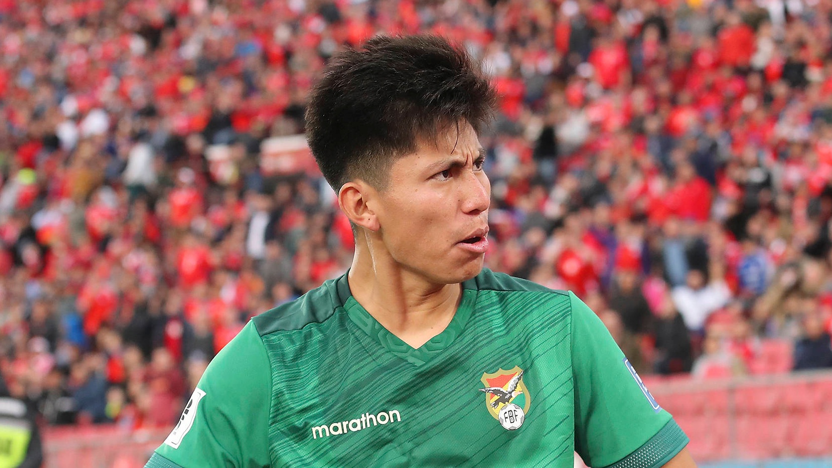 Miguelito fez o gol da classifica&ccedil;&atilde;o da Bol&iacute;via (Foto: Imago/Photosport)