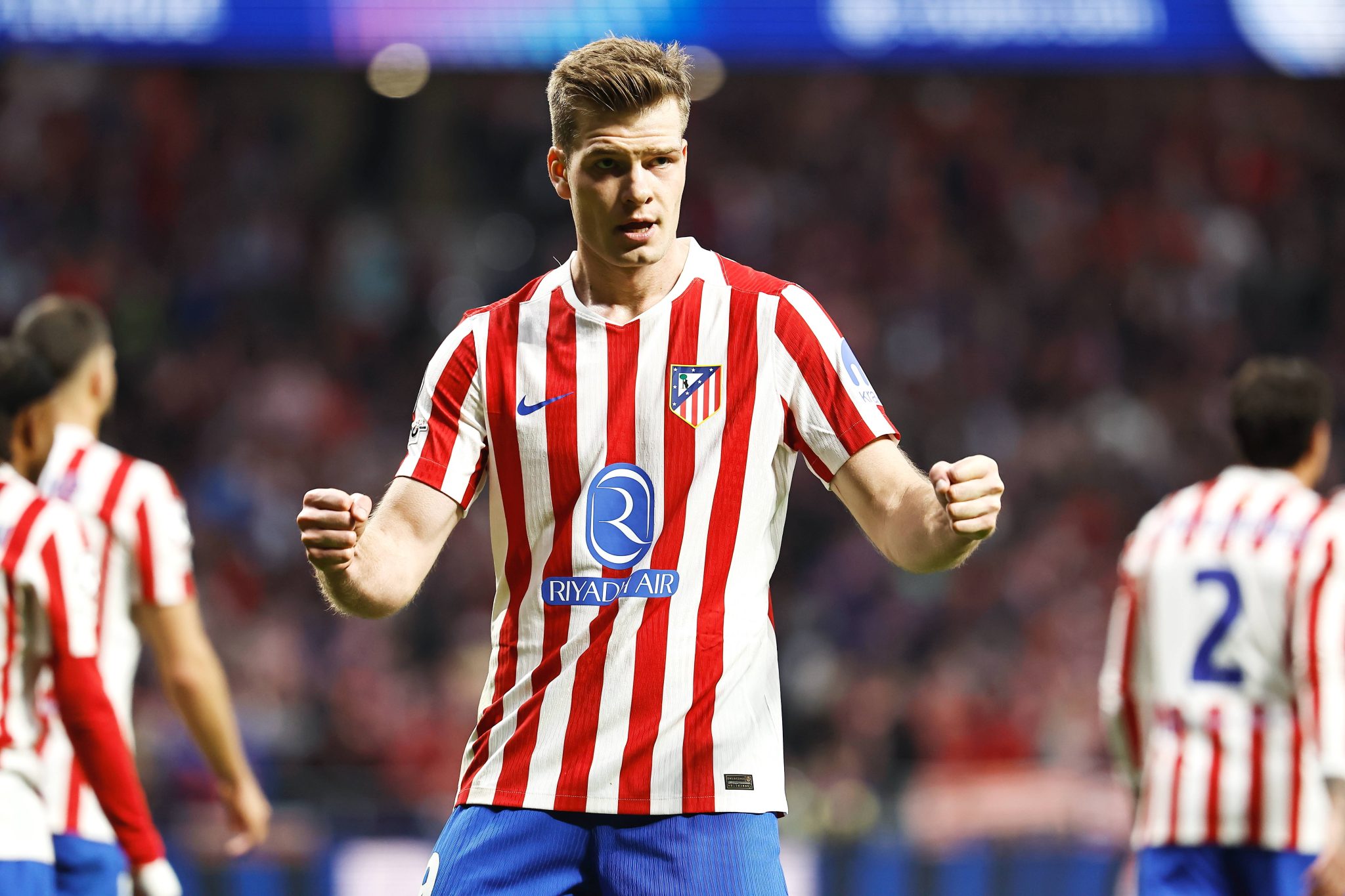 Sorloth ap&oacute;s gol marcado pelo Atl&eacute;tico