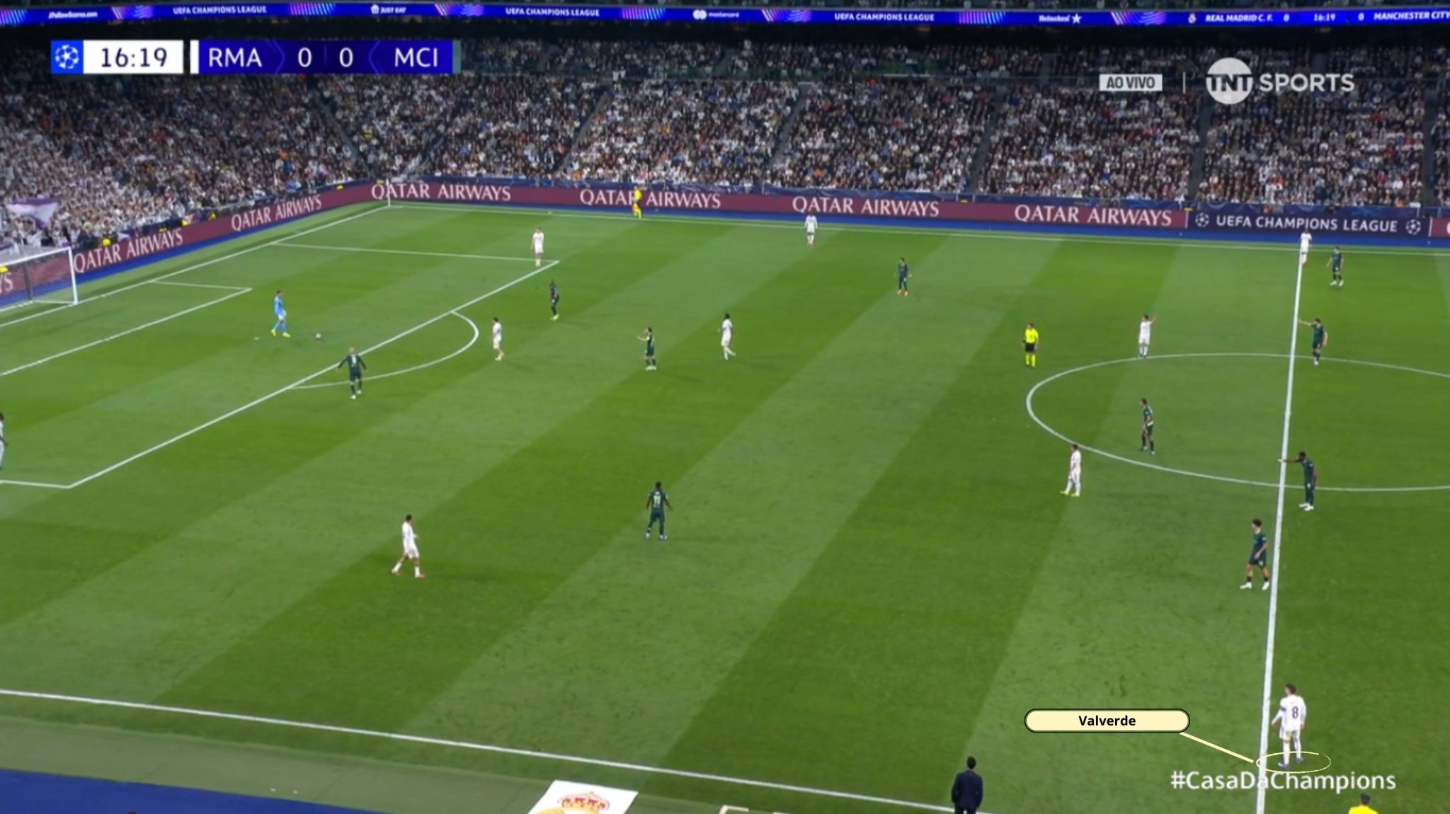 Estrutura ofensiva do Real Madrid contra o Manchester City