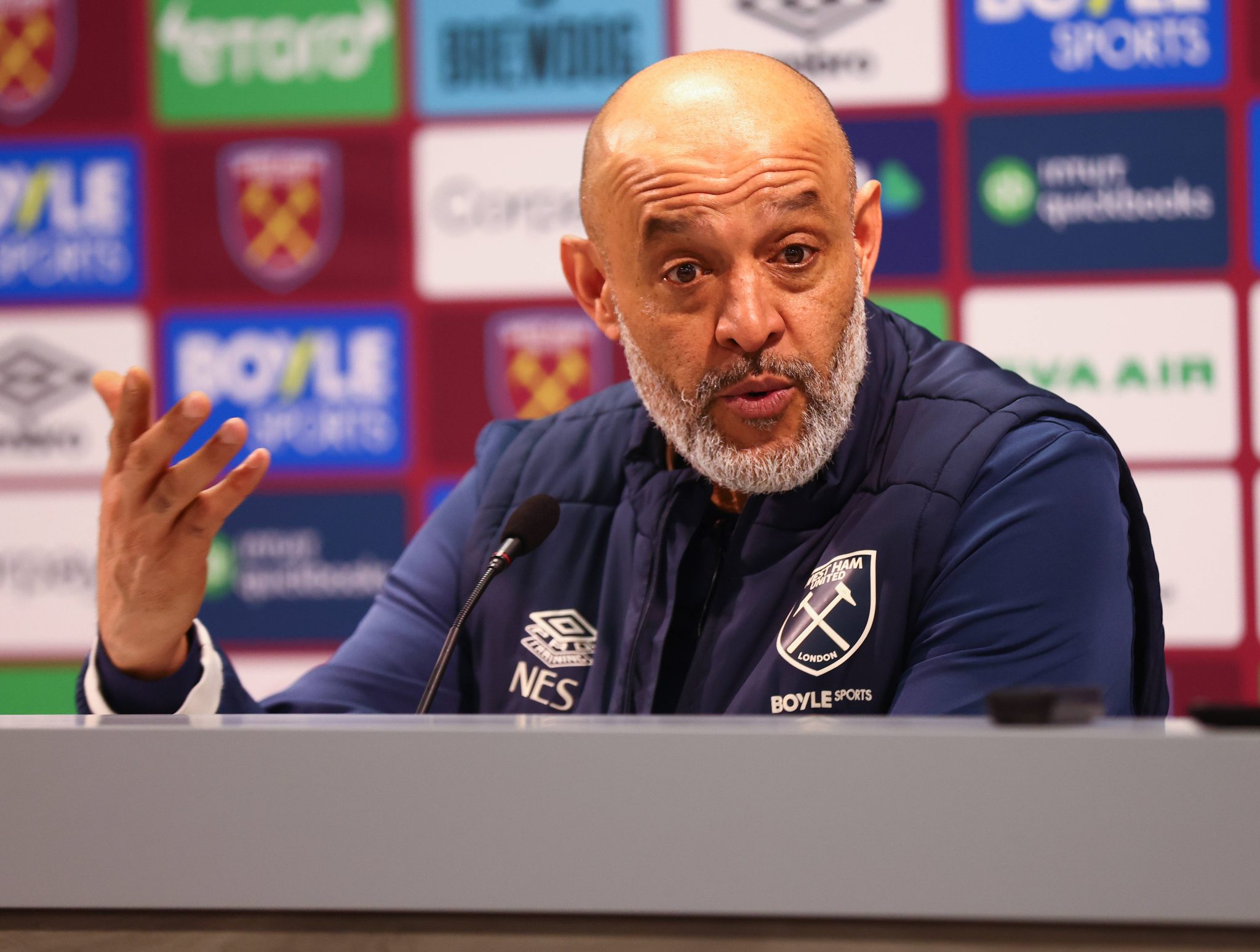 Nuno Esp&iacute;rito Santo, t&eacute;cnico do West Ham (Foto: Imago)