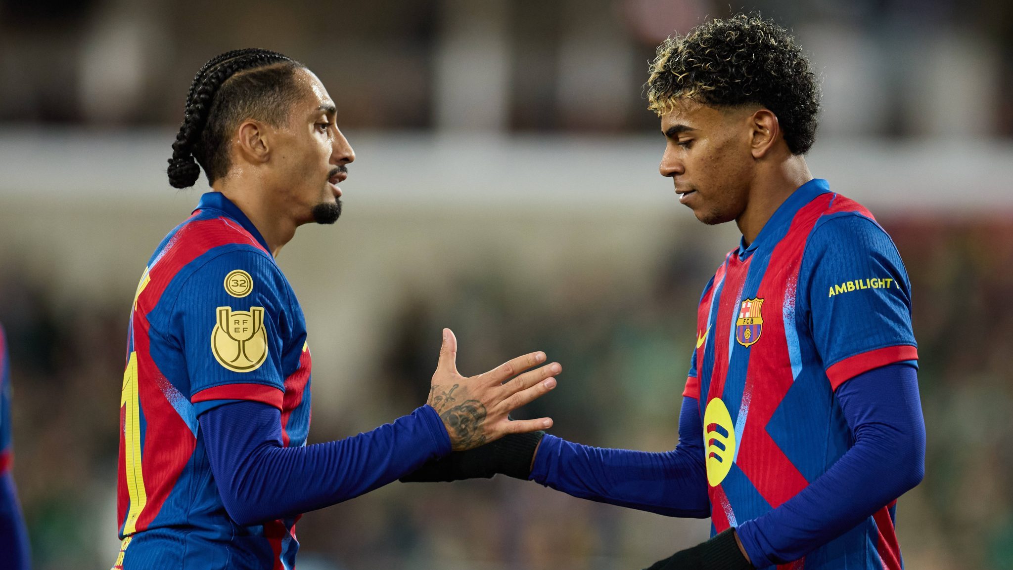 &lsquo;Deus tem seus preferidos&rsquo;: Raphinha exalta Yamal ap&oacute;s classifica&ccedil;&atilde;o do Barcelona