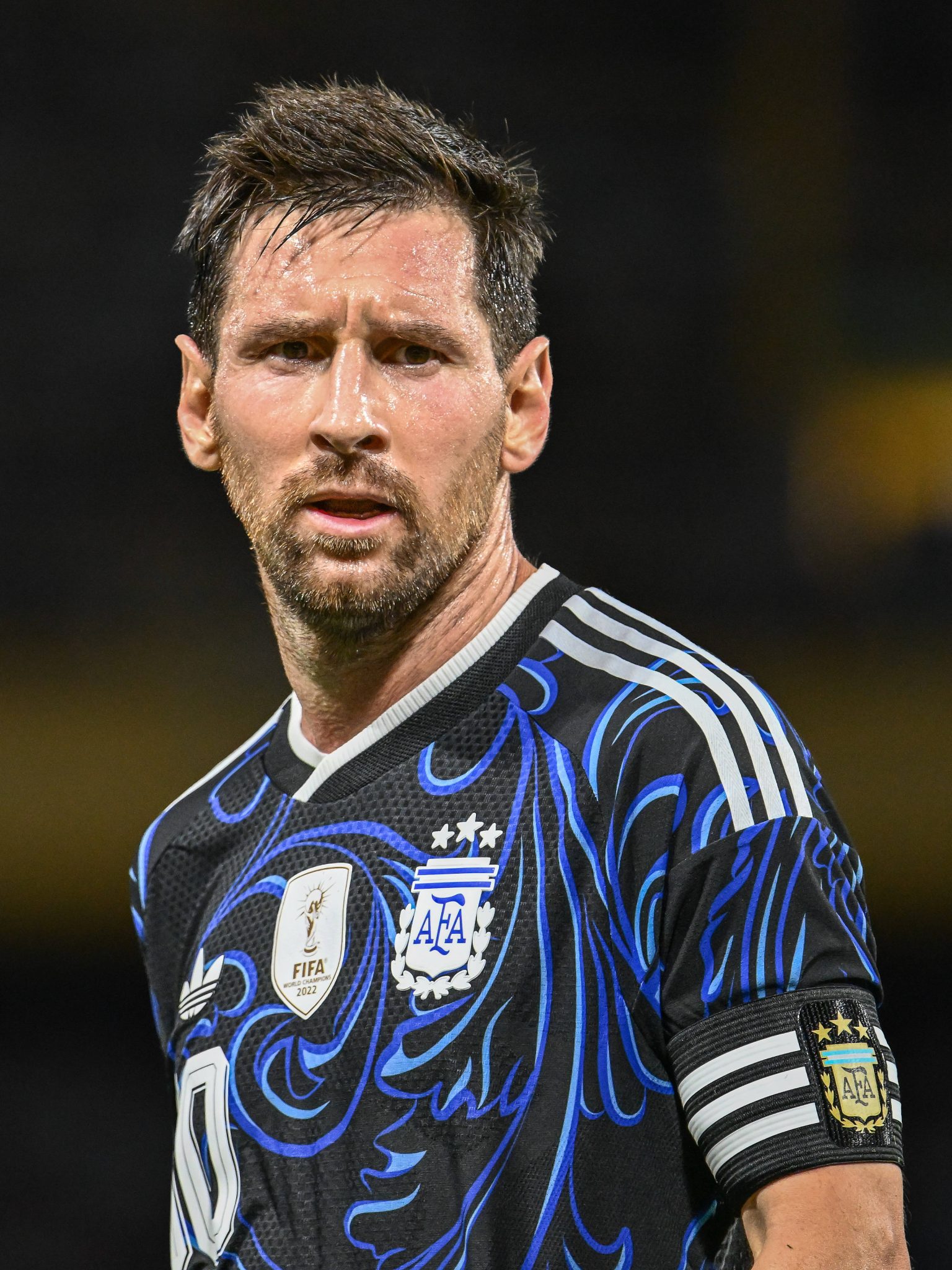 Lionel Messi em jogo da sele&ccedil;&atilde;o argentina