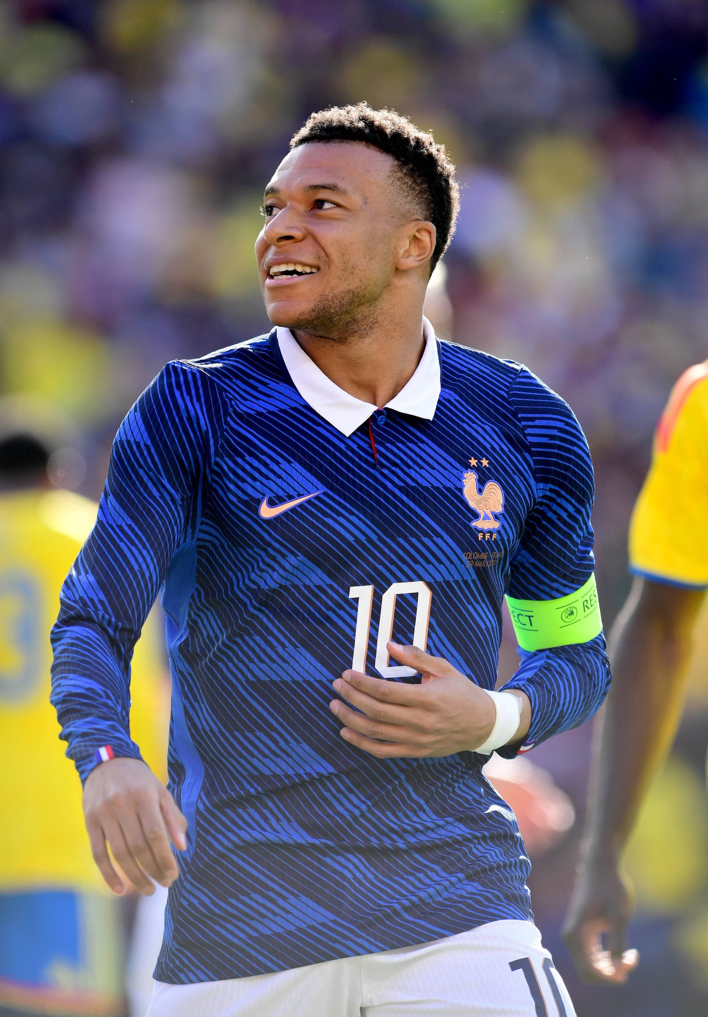 Mbapp&eacute; em jogo da sele&ccedil;&atilde;o francesa