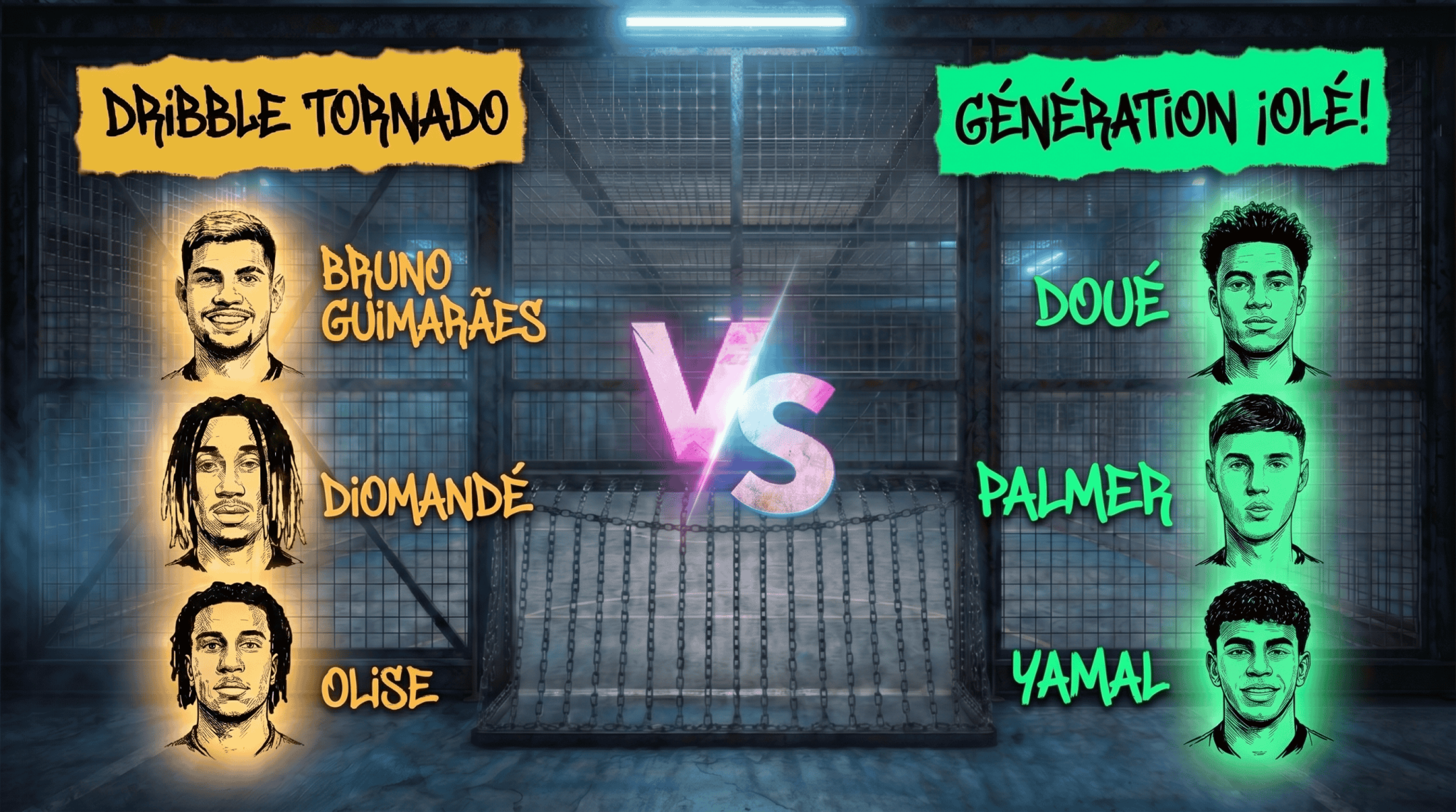 The Cage, Duelo de craques: Vote em Dribble Tornado x Génération Olé, a grande final